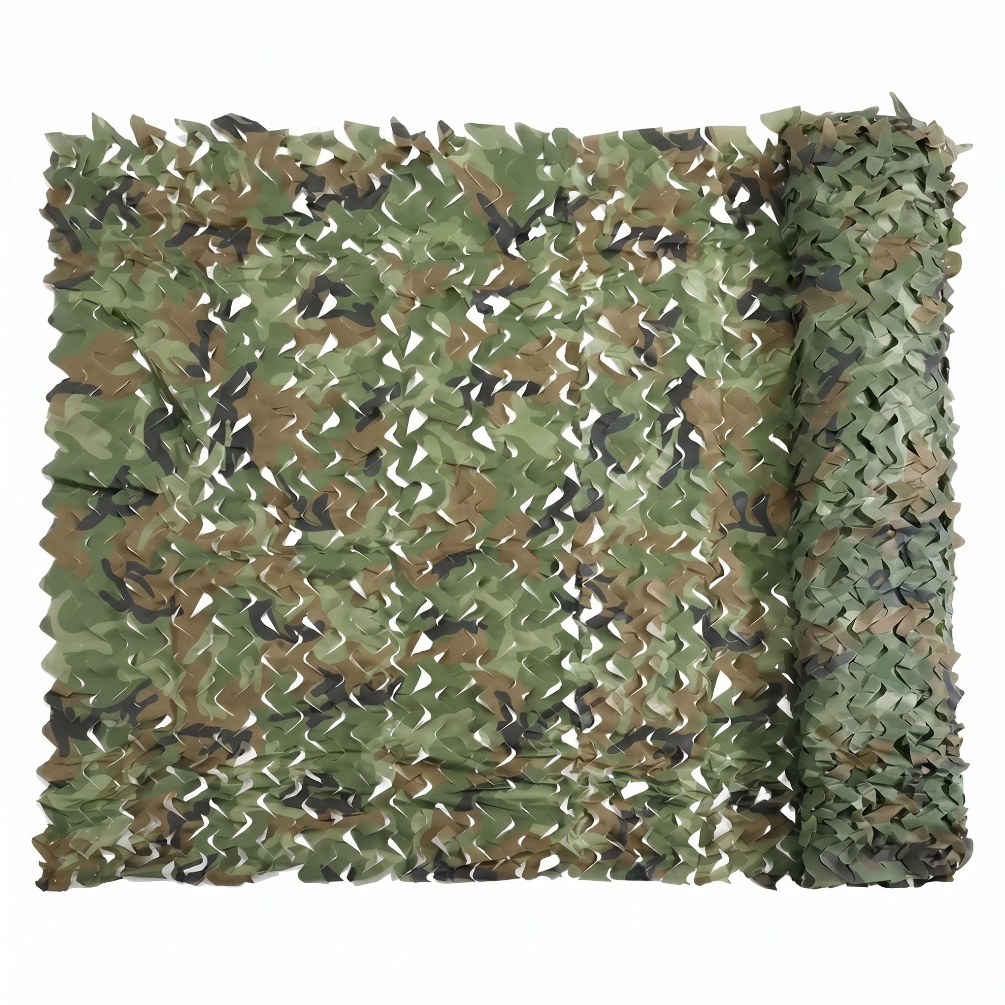 Le filet de camouflage vert jungle Ombrela sur fond blanc