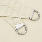 accroches et oeillets aux extrémités de la voile d'ombrage ombrela off white creme