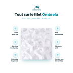 Filet de camouflage blanc pur