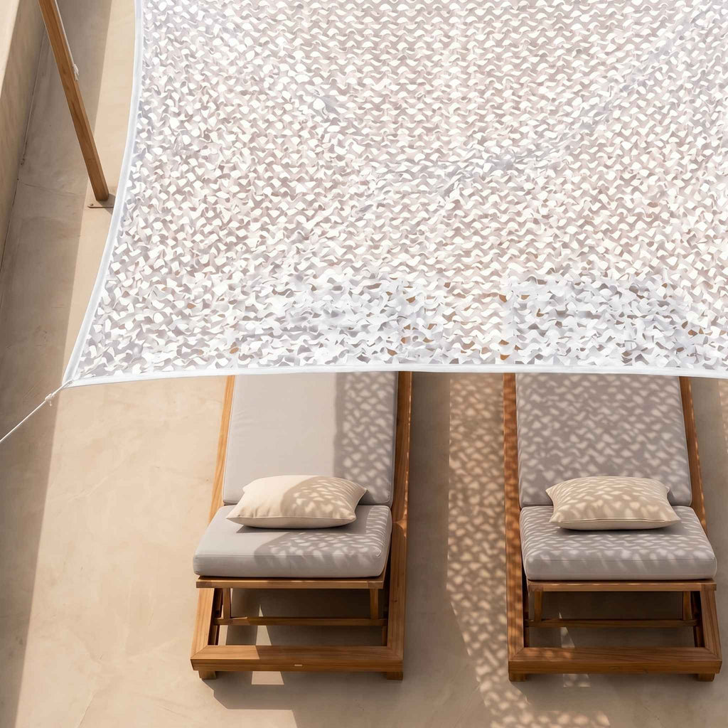Filet de camouflage blanc pur