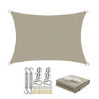 Voile d'ombrage rectangulaire kaki