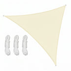 voile d'ombrage triangulaire beige ombrela sur fond blanc