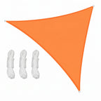 voile d'ombrage triangulaire orange ombrela sur fond blanc